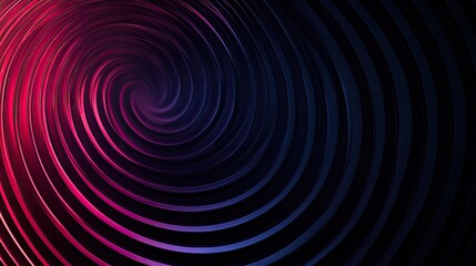 Poster - Abstract rings with a circle gradient creating a futuristic ripple background. Geometric stripe lines provide a sleek design for technology, web, social media, and advertising.