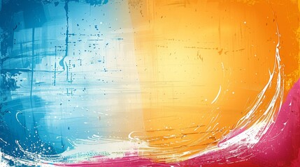 Fototapete - Illustrate a festive Valentines Day abstract with bold calligraphy and swirling motifs, symbolizing the joy and celebration of love.