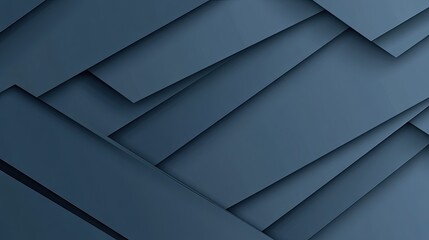Poster - Blue-grey shadow lines in a geometric pattern create a modern, futuristic background. The abstract design includes blank space for text or additional vector graphics.