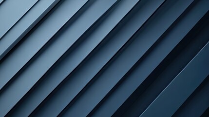 Poster - Blue-grey shadow lines in a geometric pattern create a modern, futuristic background. The abstract design includes blank space for text or additional vector graphics.