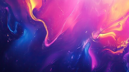 Poster - Bold and vibrant abstract background with dynamic color splashes. Great for adding a touch of creativity to presentations, posters, and online content.