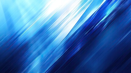 Poster - Bold blue abstract background with striking angular shapes and contrasting light effects. Ideal for impactful advertisements, digital art, and energetic banners.