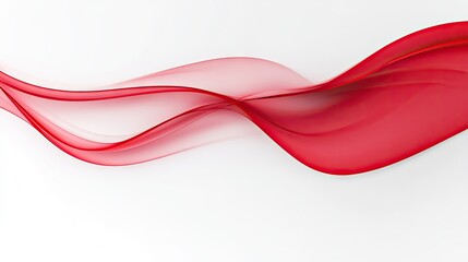 Poster - Clean white background with a dynamic red curve adding a touch of elegance and modernity. Ideal for sleek business presentations, advertising, and design projects.