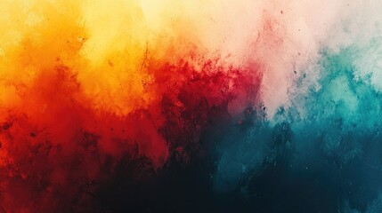 Poster - Colorful abstract background with a mix of warm and cool tones creating a balanced and engaging visual. Ideal for diverse applications, from digital art to branding projects.
