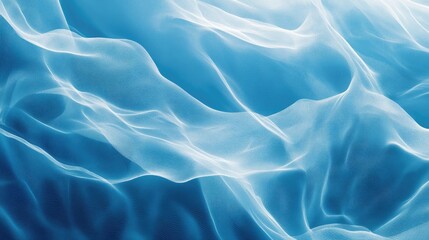 Poster - Cool blue abstract background featuring subtle wave patterns and layered textures. Ideal for creating depth in digital art, website designs, and presentation slides.