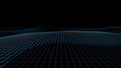 Aufkleber - Animation of moving forward on a grid plane