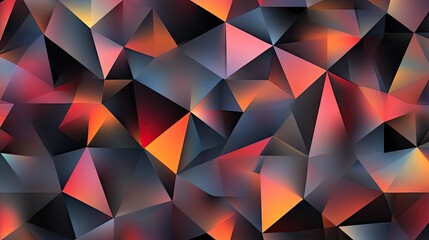 Poster - Creative and seamless abstract texture with triangular patterns and soft shadows, ideal for website backgrounds and promotional banners.
