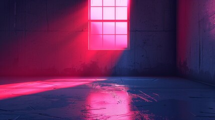 Fototapete - Explore the contrast between light and shadow in a festive abstract composition, using bold shapes and subtle gradients to convey