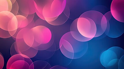 Poster - Dynamic abstract background with a pattern of colorful circles blending together. Perfect for eye-catching presentations, artistic posters, and digital media.