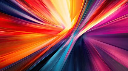 Poster - Dynamic color abstract background with bold, intersecting lines and vibrant gradients. Perfect for creating a sense of movement and excitement in digital media and graphics.