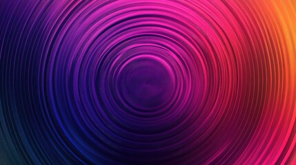 Poster - Futuristic circle gradient with abstract rings creating a ripple effect. Geometric stripe pattern suitable for technology design, advertising, web, and social media.