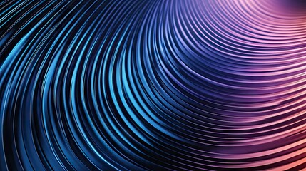 Fototapete - Futuristic ripple background with circle gradient and abstract rings. Geometric stripe lines enhance technology design, advertising banners, web backgrounds, and social media content.