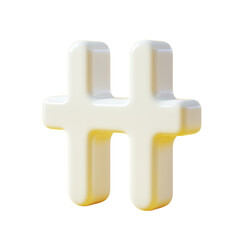 Poster - The white symbol is a hash mark