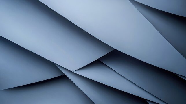 Geometric blue-grey shadow lines on a contemporary background. The abstract, futuristic design offers a sophisticated look with plenty of blank space for text or design elements. -