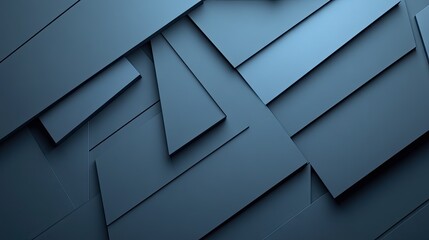 Aufkleber - Modern abstract background featuring blue-grey geometric shadow lines. The design offers a clean, futuristic style with ample blank space for customization and text.