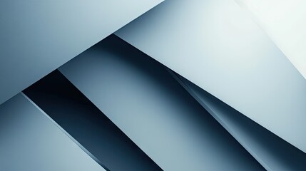 Aufkleber - Modern abstract background featuring blue-grey geometric shadow lines. The design offers a clean, futuristic style with ample blank space for customization and text.