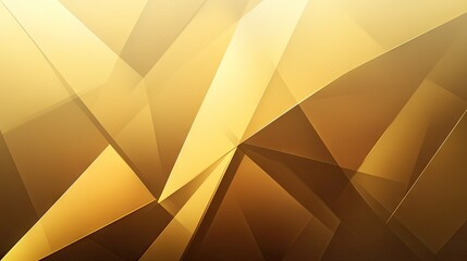 Poster - Modern abstract background featuring golden geometric shapes with a smooth golden gradient, ideal for premium and luxury-themed designs.