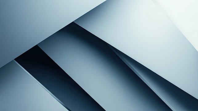 Modern abstract background featuring blue-grey geometric shadow lines. The design offers a clean, futuristic style with ample blank space for customization and text.