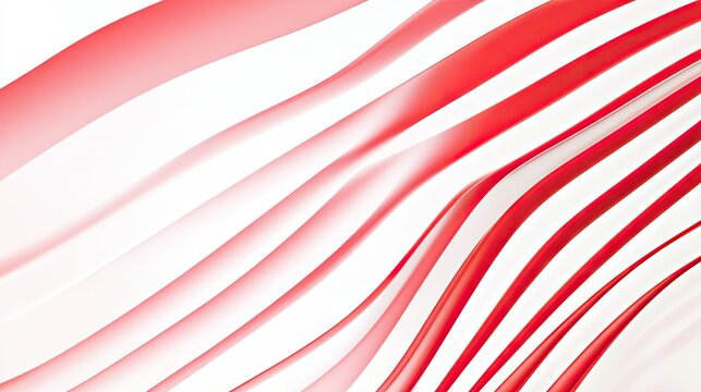 Red and white stripe lines create an abstract pattern on a gradient white background. Ideal for use in modern and stylish design projects, banners, and promotional materials. --