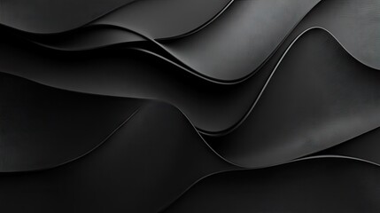 Poster - Refined black background with an elegant shadow effect, adding a touch of sophistication to design banners and presentations.