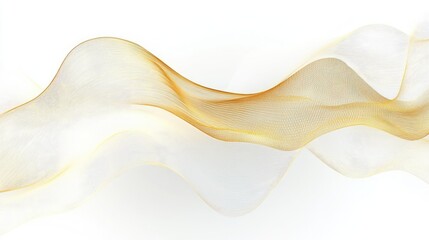 Poster - Stylish and modern abstract golden lines isolated on a white background, offering a chic and luxurious feel for vector design templates.