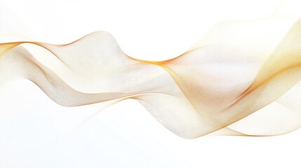 Poster - Stylish and modern abstract golden lines isolated on a white background, offering a chic and luxurious feel for vector design templates.