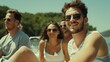 © CHOI POO - Sun-Kissed Smiles on the Water: Friends enjoy a sunny boat trip, their joyful expressions reflecting the carefree spirit of summer adventure.