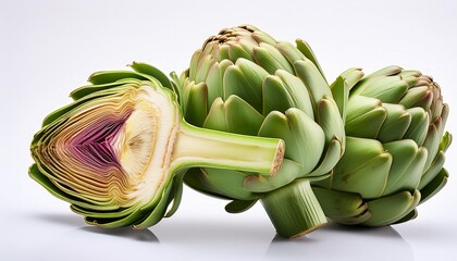 Wall Mural - Halved Fresh Artichoke