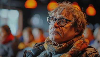 Poster - Down-syndrome man attending education class in community center