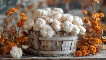 Canvas Print - garlic in a basket