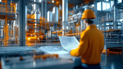 Poster - Skilled Engineering Manager Overseeing Procurement of Technical Resources
