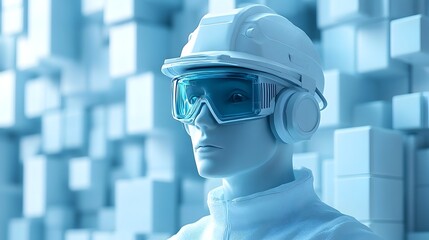 Poster - The Engineer Managing the of New Technologies in a 3D Rendered Industrial Workplace