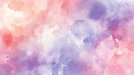 Poster - A soft watercolor wash background in pastel colors, perfect for artistic and feminine projects
