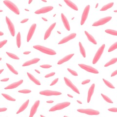 Canvas Print - seamless pattern with pink lips abstract art