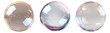 © Maina - Beautiful iridescent bubble set isolated on transparent background with light reflection and glossy finish