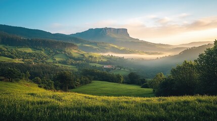 The first light illuminates the verdant landscapes of Ribeira da Torre, with XoXo mountain standing majestically.