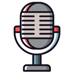 Poster - Classic Microphone Vector Design Illustration