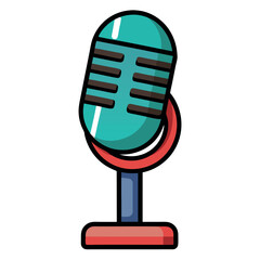 Poster - Classic Microphone Vector Design Illustration