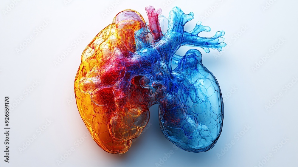 3D Human Liver Anatomy: A detailed 3D depiction of the liver ...