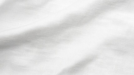 Poster - Smooth clean white canvas fabric with subtle weave texture