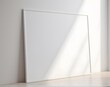 © ModernGallery - A blank canvas with a black frame placed on the wall