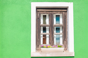 Canvas Print - Ancient doors and windows