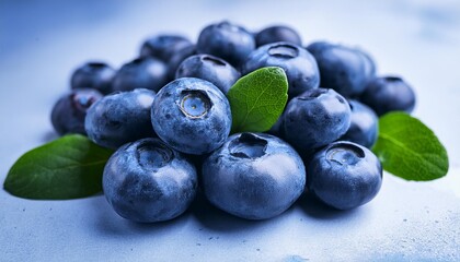 Fresh ripe blueberries blue berries diet healthy raw sweet fruit freshness food