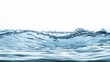 © wacharagorn - Isolated splash of clear blue water with ripples and bubbles against a white background, showcasing the freshness and fluid motion of nature in an abstract, clean, and transparent form