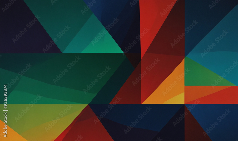High-resolution image featuring a series of abstract geometric patterns ...