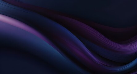 Sticker - Dark blue and purple abstract smooth wavy background