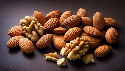 Walnut nut healthy organic snack natural protein tasty food almonds