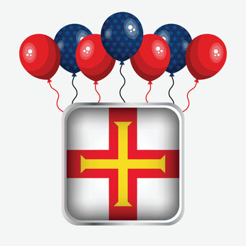 Guernsey Flag Independence Day Celebration