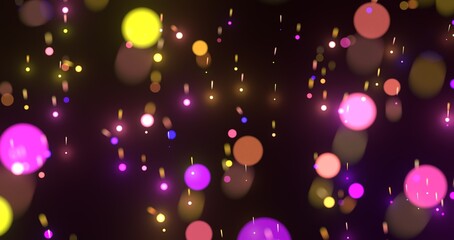 Poster - inside digital data tunnel. Futuristic abstract background with neon rays. Concept for big data,