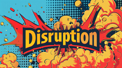 Poster - Energetic comic book explosion with halftone dots and bold colors, capturing retro pop art essence and modern design flare